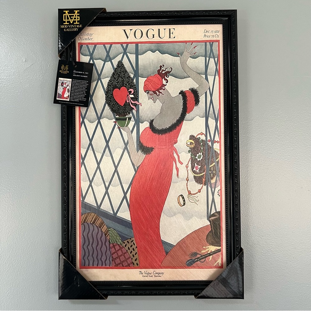 Vogue Vintage Framed Painting - Picture 1 of 3